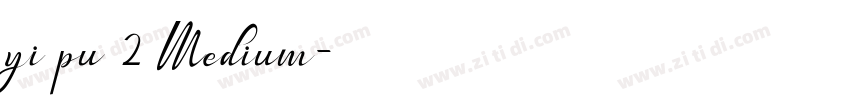 yi pu 26 Medium字体转换